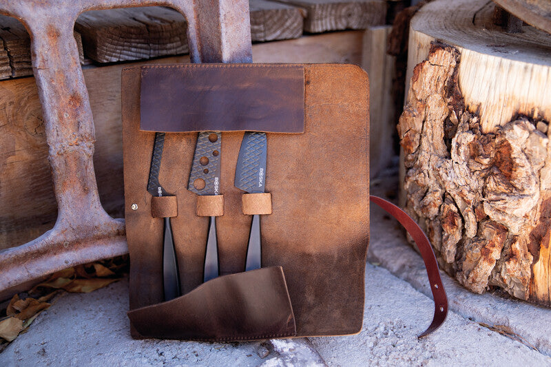 Kaasmessenset Monaco+ Zwart met etui